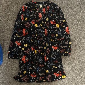 Old Navy Black Floral Dress